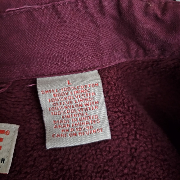 Wolverine Men's Fleece Lined Long Sleeve Shacket Work Casual Size L - Picture 5 of 9